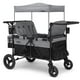 thumbnail image 1 of Cochecito tipo vagón Jeep Wrangler Deluxe de 4 plazas de Delta Children - Cochecito cuádruple premium para 4 niños con asientos convertibles, manijas ajustables para empujar/tirar, toldo extraíble y p, 1 of 5