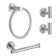 thumbnail image 1 of Ntipox Juego De Accesorios De Baño De Acero Inoxidable De 4 Piezas Que Incluye Anillo Para Toalla De Mano, Soporte Para Papel Higiénico Y 2 Ganchos Para Toallas, Kit De Accesorios De Baño, Níquel Cepi, 1 of 5