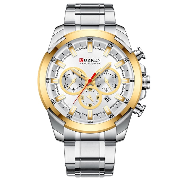 Relógio Masculino Curren Technos blanco Fundo com Branco 8361