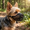 thumbnail image 4 of Breathable Mesh Dog Muzzle, Adjustable Pet Mouth Guard Biteproof Bark Proof Scavenge Proof Lick Proof Comfortable Mouth Cover For Daily Walking Training, 4 of 5