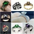 thumbnail image 3 of K-KED 925 Silver Delicate Jewelry Gift Ring Elegant Women Cubic Zirconia Wedding Rings Sz 6-10-9-Style_12, 3 of 9