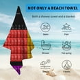 thumbnail image 4 of GZHJMY Beach Towel for Women Girls, Cartoon Periodic Table of Chemical Elements Bath Towel, Oversized Lightweight Sport Towel, 31x63 Inch, 4 of 7