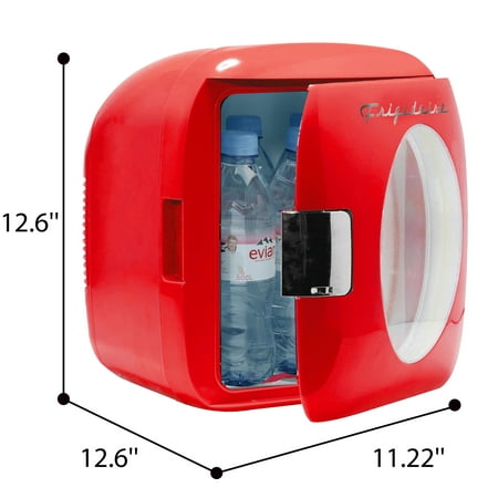 Frigidaire Portable Retro 12 Can Mini Fridge Efmis462 Red Walmart Com Walmart Com