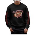 thumbnail image 1 of Chandail en Molleton Mode Homme Rugby Imprimé Col Rond Chaud Confortable Hiver Automne Décontracté Chandail, 1 of 4