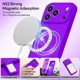 thumbnail image 2 of Funda de Silicona Premium, Forro de Microfibra, a Prueba de Golpes, para iPhone 17 Pro 6.3", Morado Neón, 2 of 7