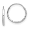 thumbnail image 1 of Real 14kt Madi K White Gold Endless Hoop Earrings; for Adults and Teens; for Women and Men, 1 of 3