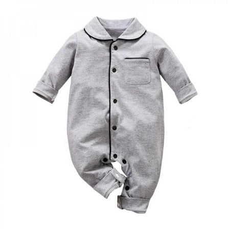 

Clearance 0-18M Autumn Baby Rompers Baby Trousers Jumpsuit for Boys Girls Long-sleeved Romper