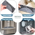 thumbnail image 6 of NOGIS 2 Packs Refrigerator Drip Catcher Tray,Non-slip Cuttable fridge water Dispenser Drip Tray,Fridge Spills Silicone Water Pad Catch Basin for Water& Ice Dispenser(Style 1), 6 of 7