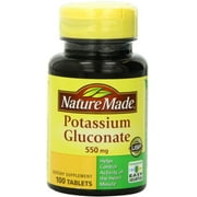Nature Made Potassium Gluconate 550 mg Tablets 100 ea