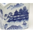 thumbnail image 2 of Zeckos AA Importing 59788 Blue And White Square Jar With Lid, 2 of 3