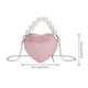 thumbnail image 3 of Bolso bandolera pequeño de moda con forma de corazón Bolso bandolera de noche con forma de corazón, 3 of 8