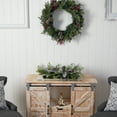thumbnail image 6 of Nearly Natural 26" Holiday Flocked Winter Christmas Artificial Flower Arrangement, 6 of 6