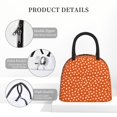 thumbnail image 4 of Fotbe Dots On Orange Background Bolsa de Almuerzo con Estampado, Lonchera Aislada, Contenedor de Comida Reutilizable Tipo Cooler a Prueba de Fugas, 4 of 6