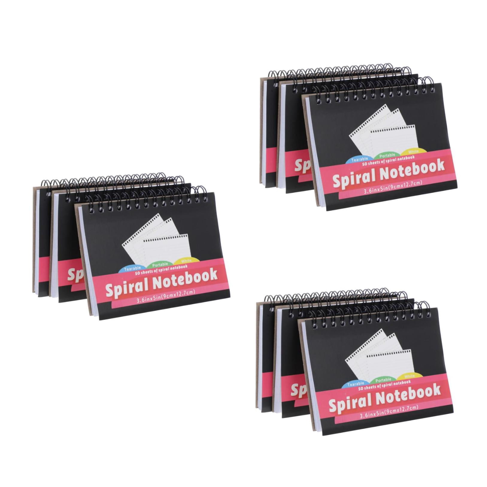 WORGEOUS 9 Pcs  Mini Notepad for Pocket Use mini Spiral Notebook for Memo Notes Notepads Easy To Use Notepads Small Legal Pads Writing Pad (50 Pages/book)