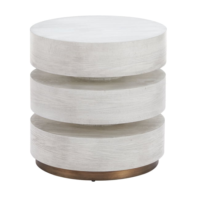 Mesa Lateral Laha Gris Kessa Muebles