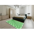 thumbnail image 5 of Ahgly Company Machine Washable Indoor Round Transitional Jade Green Area Rugs, 8' Round, 5 of 7