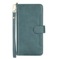 thumbnail image 3 of ELEHOLD Zipper Wallet Case Compatible Samsung Galaxy Z Fold 4.PU Leather Magnetic Card Slots Shockproof Zipper Pocket Flip Cover for Samsung Galaxy Z Fold 4 7.6 inch,Green, 3 of 9