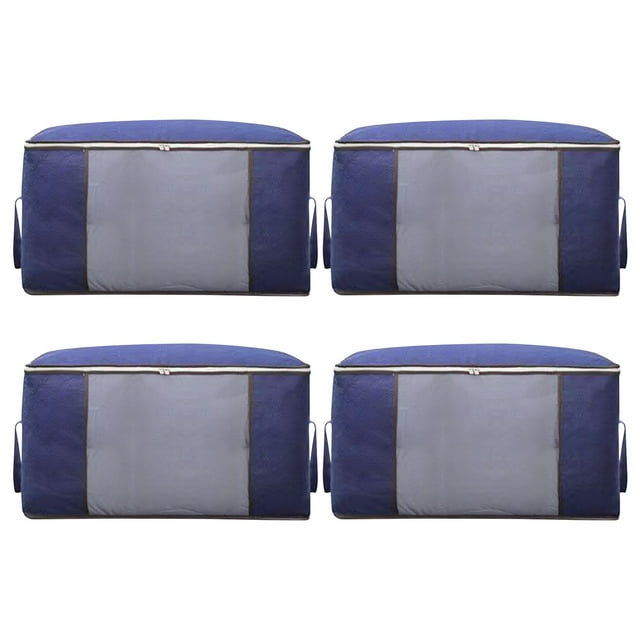 Agiferg Large Storage Bags,Clothes Storage Bins Foldable Closet Organizer Storage Containers With Durable Handles Thick Fabric For Clothing, Blanket, Comforters, Bed