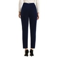 thumbnail image 3 of DARING DIVA Women's Elegant Velvet High Waist Trousers Work Pants S Blue, 3 of 7