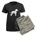 thumbnail image 5 of CafePress - Bedlington Terrier Women's Dark Pajamas - Women's Short Sleeve Print T-Shirt and Pants Dark Cotton Pajama Set, 5 of 7