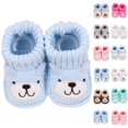 thumbnail image 4 of OOOUM Baby Booties Newborn Bear First Walkers Cozy Knit Soft Sole Infant Shoes,CN:One Size, 4 of 8