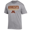 thumbnail image 2 of Men's Champion Heather Gray Minnesota Golden Gophers Basketball Stack T-Shirt, 2 of 3