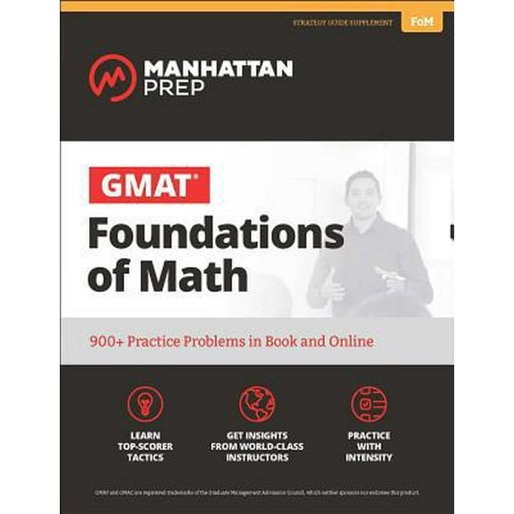 Pre-Owned GMAT Foundations of Math: 900  Practice Problems in Book and Online (Paperback) 1506207642 9781506207643