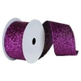 thumbnail image 3 of Vickerman 2.5" Silver Woven Metallic Ribbon, 3 of 8