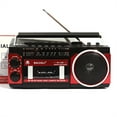 thumbnail image 4 of Portable Vintage Radio Retro FM/AM/SW Old Fashion Classic Style USB MP3 Audio Wireless Cassette Tape Player Recorder BJL-659, 4 of 9