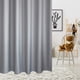 thumbnail image 2 of Cortina de baño de ducha gruesa gris, cortina de baño impermeable + ganchos para colgar gris (200*200 cm), 2 of 8