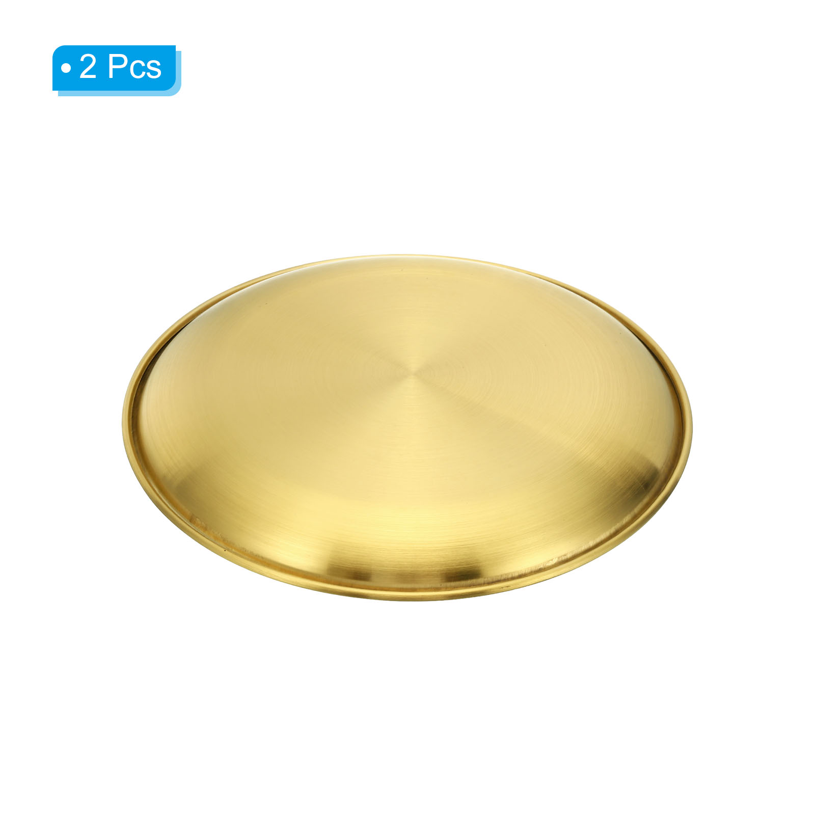 Unique Bargains Alloy Ash Catcher Fireproof Cone Pad Tray for Yoga Spa Room Use "5.5" Gold