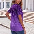 thumbnail image 4 of Tnhcen Chemises d'Été Vintage à Imprimé pour Femmes - Coupe Ample Basique Décontractée / Grande Taille P-2TG / Style Rétro pour Femmes, 4 of 8