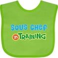 thumbnail image 3 of Inktastic Sous Chef in Training Boys or Girls Baby Bib, 3 of 4