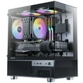 thumbnail image 1 of Funda para PC Okinos Aqua 3 Micro ATX con 3 ventiladores ARGB de 120 mm y 3 pines, 1 of 9
