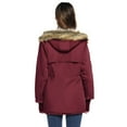thumbnail image 2 of Grace Karin Winter Coats for Women, Hooded Fleece Lined Coats Parkas Faux Fur Jackets with Pockets, 2 of 8