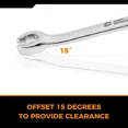 thumbnail image 5 of Flare Nut Wrench Set 4 Piece SAE Brake Line 1 4-11 16 Inch Portable Organizer, 5 of 5