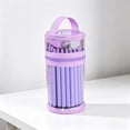 thumbnail image 5 of Solivara Large Capacity Transparent Cylindrical Pencil Case For Student Exam Stationery Storage(A,6.89*3.54 in), 5 of 5