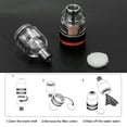 thumbnail image 4 of Graflsoa Red Airbrush Water Trap Filter - Compact Moisture Separator for Enhanced Spray Tool Efficiency, Metal Construction, 50L/min Flow Rate, 5MPa Pressure, Includes Filter Cotton & Manual, 4 of 7