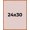 Pink, variant on 24x30 Shadow Box Frame Light Brown Real Wood with a Pink Acid-Free Backing | 3/4" of Usuable Depth