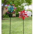 thumbnail image 3 of Wind & Weather Red Leaf Metal Wind Spinner, 3 of 3