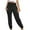 Black, variant on Diufon Athletic Pants for Women Solid Color Loose Sweatpants Elastic Waist Lounge Pants with Pockets