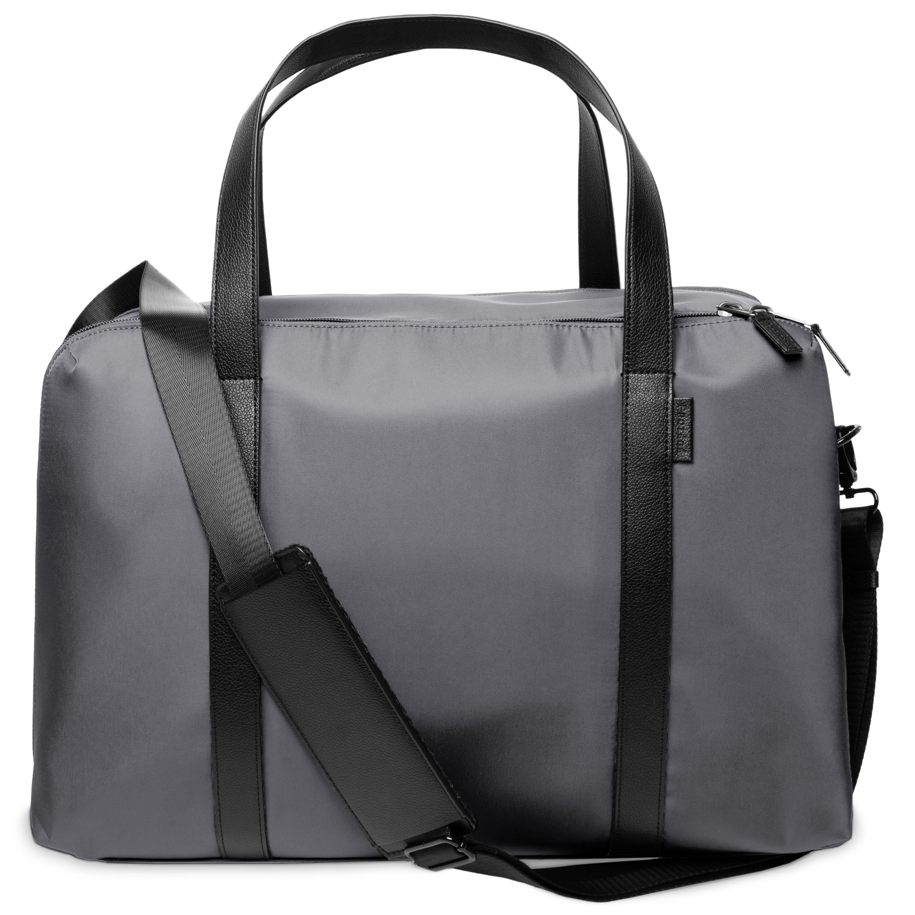 Protege 18" Carry on Adjustable Strap Weekender Duffel with Luggage Pass Through, Soothing Grey