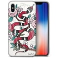 thumbnail image 1 of Case Yard iPhone-XS-Max Case Clear Soft & Flexible TPU Ultra Low Profile Slim Fit Thin Shockproof Transparent Bumper Protective Cover Drop Protective Cell Phone Cases (Flower Snake), 1 of 8
