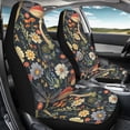 thumbnail image 4 of XYZCANDO Front Vehicle Seats Protector 2 pcs Car Seat Covers Car Front Seat Covers Easy Install Soft Truck Sedan, Rose Floral Pattern, 4 of 10