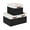 Black and White, variant on DECOMOMO Fabric Storage Baskets 13" x 15" x 13" Collapsible Storage Bins (Beige and White, Set of 3)