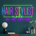thumbnail image 3 of Glowneon Hair Stylish Mode All Day Neon Sign, Store Decor, 3 of 4
