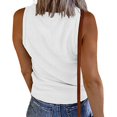 thumbnail image 2 of WBQ Women's vest, button vest solid color V-neck sleeveless top, 2 of 5