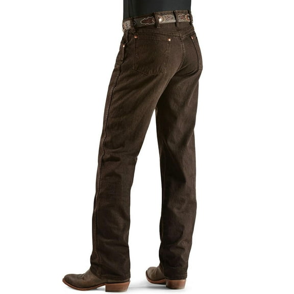 Wrangler Men's Cowboy cut original fit Jean-black chocolate