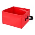 thumbnail image 1 of Maceta plegable a prueba de fugas cubo de campamento plegable de viaje portátil 13l rojo 13l, 1 of 10