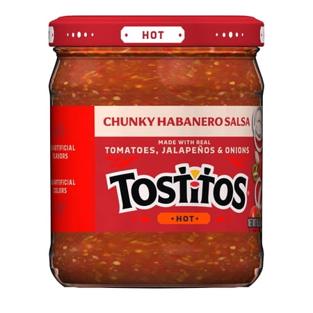 Tostitos Chunky Habanero Salsa, No Artificial Colors, No Artificial Flavors, 15.5 oz Jar